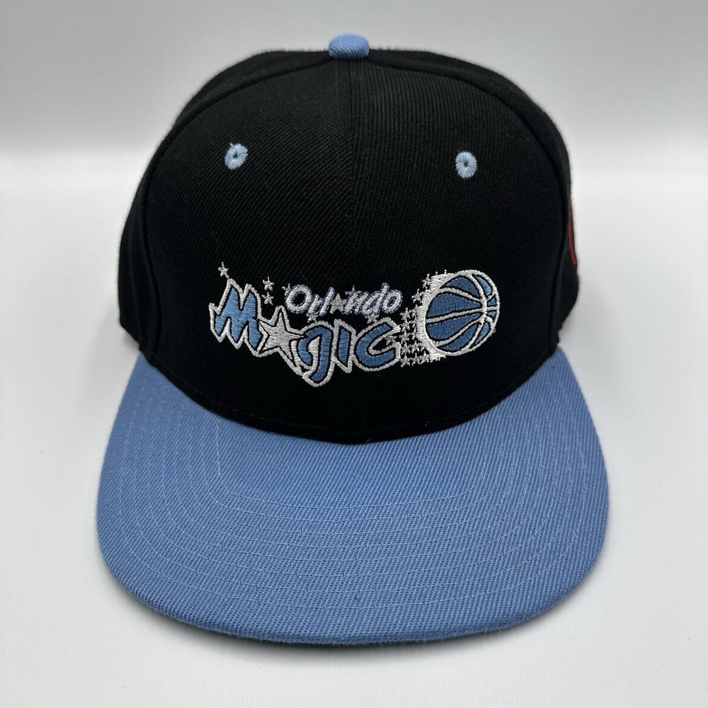Orlando Magic Hat Cap Snap Back Mens One Size Black Blue NBA Basketball Y2K